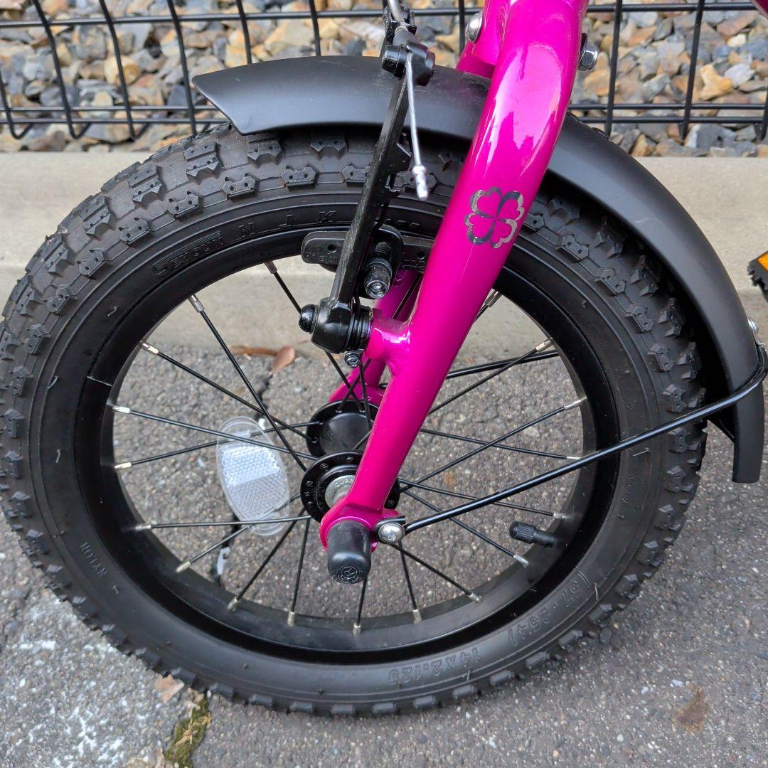 ヨツバサイクル 14インチ ピンク 美品 直接引取可