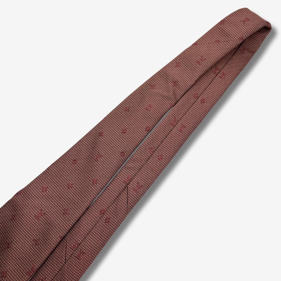 LOUIS VUITTON シルクネクタイ LVロゴ ドット柄 ピンク