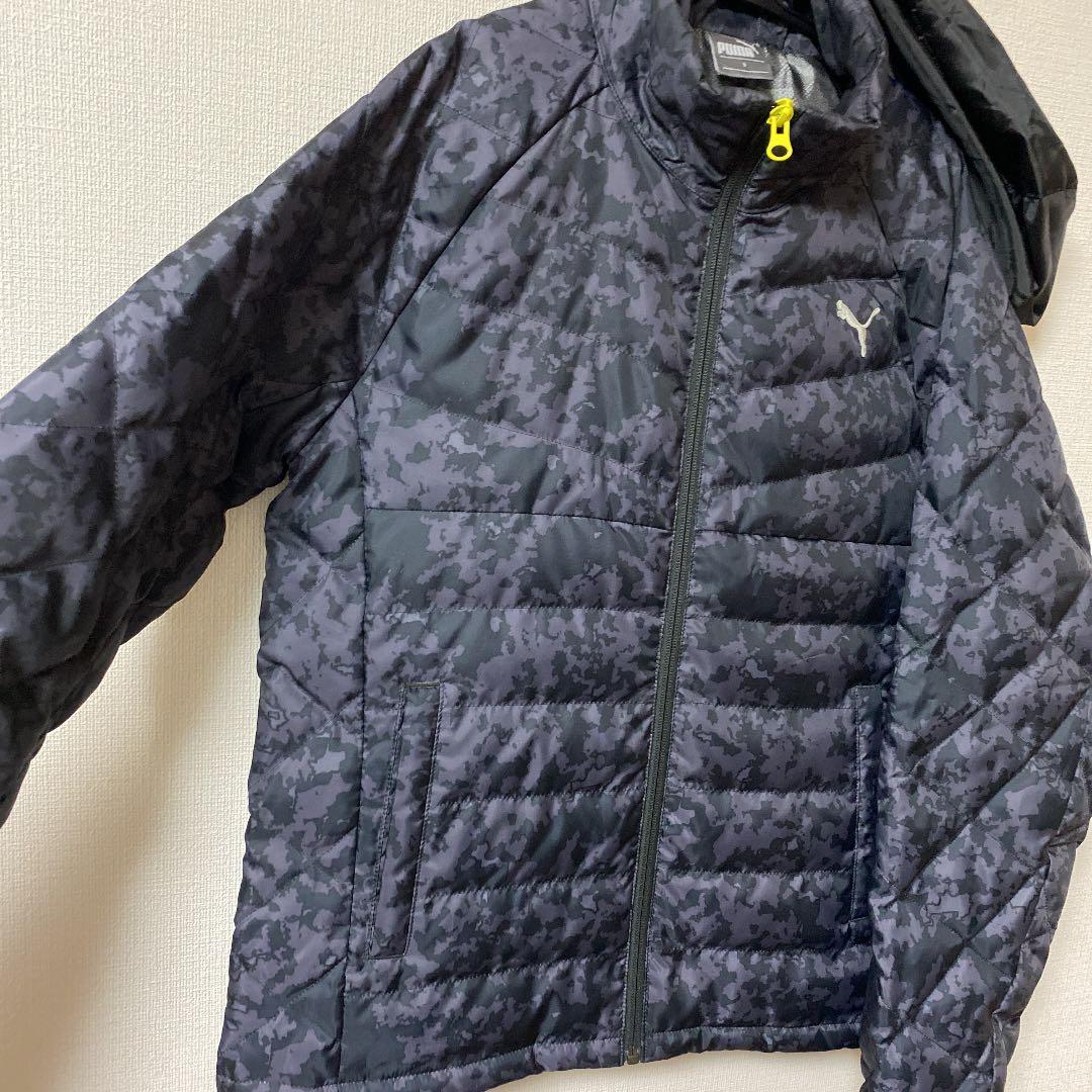 美品　プーマ ダウンジャケット 迷彩　カモフラ