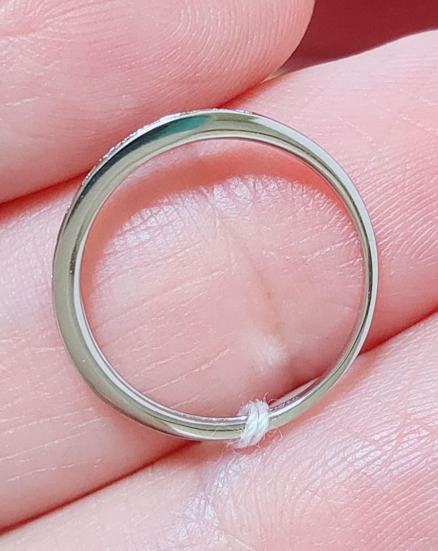 新入荷 未使用 pt950 ダイヤモンド0.15ct エタニティリング