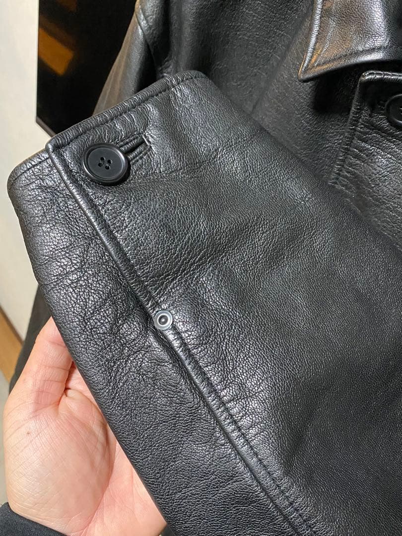 【Ken】ジャーナルスタンダード 山羊革 カーコート ブラック 黒 レザー