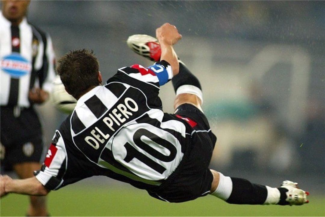 ユベントス 02/03 ユニフォーム　ホーム　デル•ピエロ Lサイズ