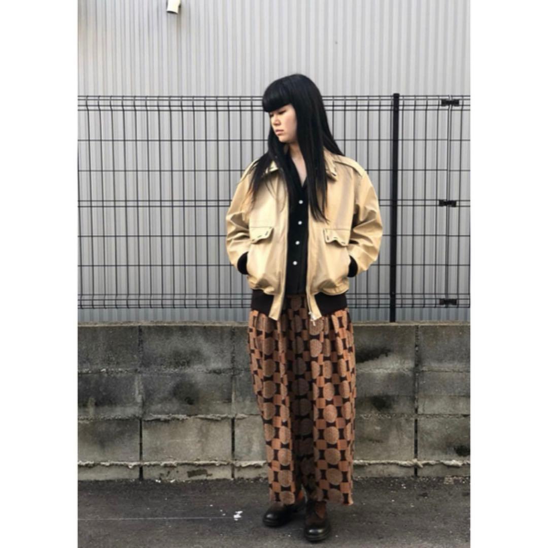状態◎ Needls ニードルス ローブ ロングコート 幾何学模様