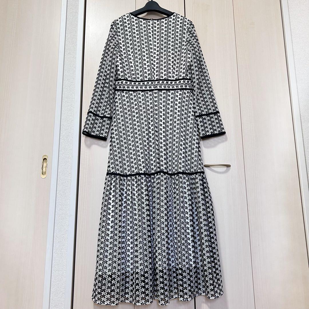 24AW♡グレースコンチネンタル レースロングワンピース 36 総柄
