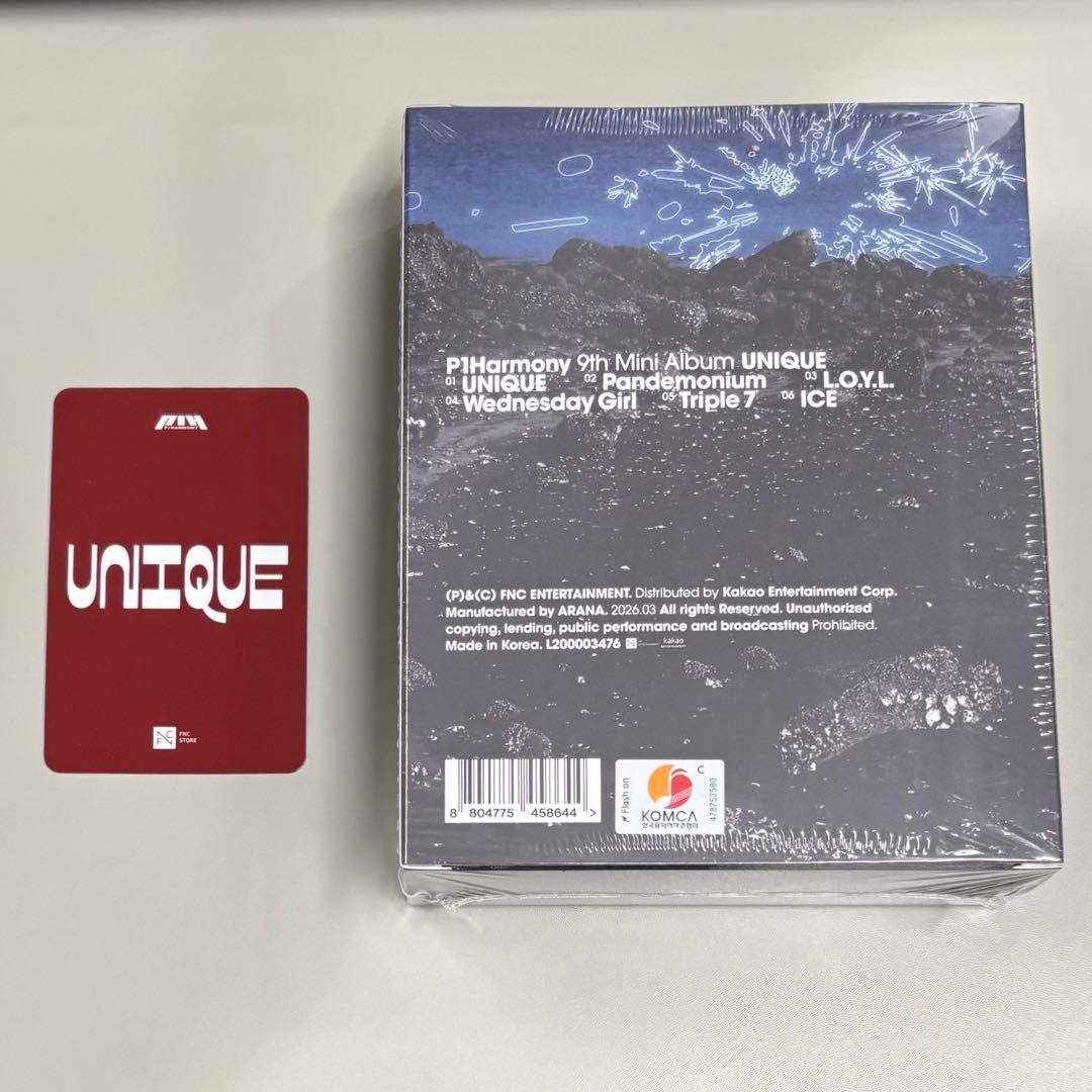 p1harmony unique keyring インタク 未開封 fnc 特典