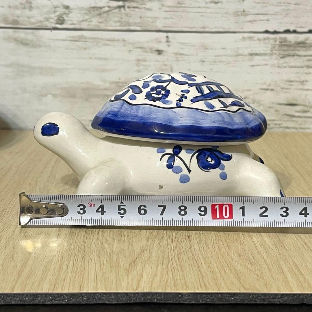 陶器製　カメの小物入れ　ポルトガル製　ハンドメイド