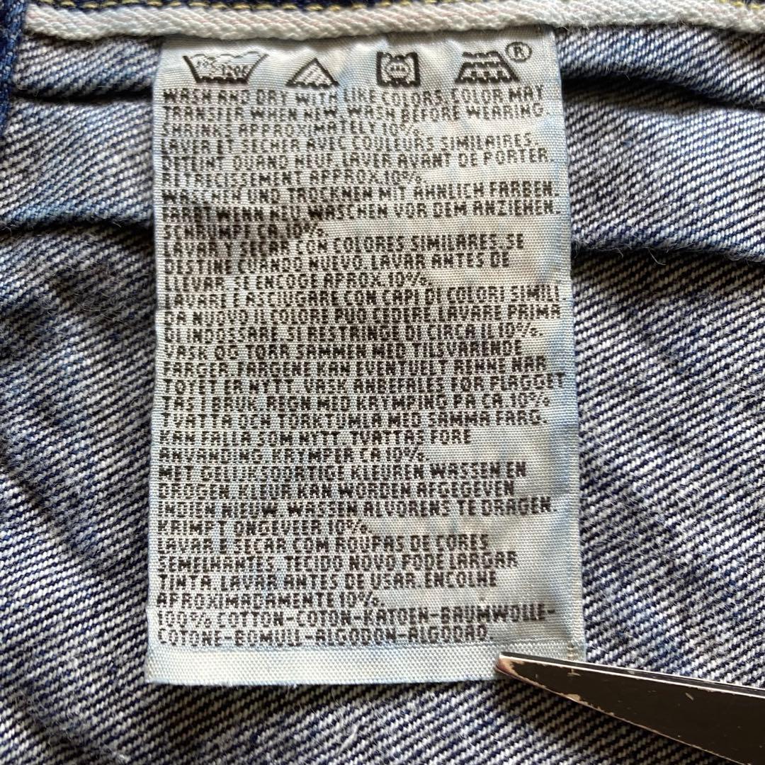 96年 US製 ヴィンテージ Levi's 1st デニムベスト バレンシア工場