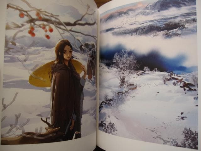 夫作 画集 山海与相逢　直筆サイン入　ポスター　カード付