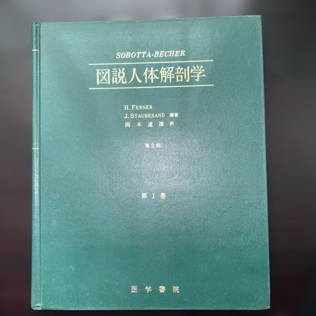 図説人体解剖学第1巻と第3巻　医学書院