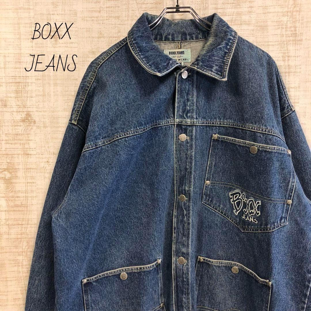 ヴィンテージ　boxx jeans デニムジャケット　Ｇジャン 　刺繍ロゴ 古着
