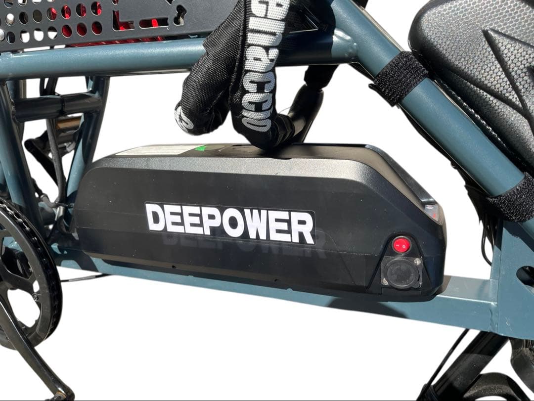 DEEPPOWER 折りたたみ電動自転車 ブラック オマケ付き