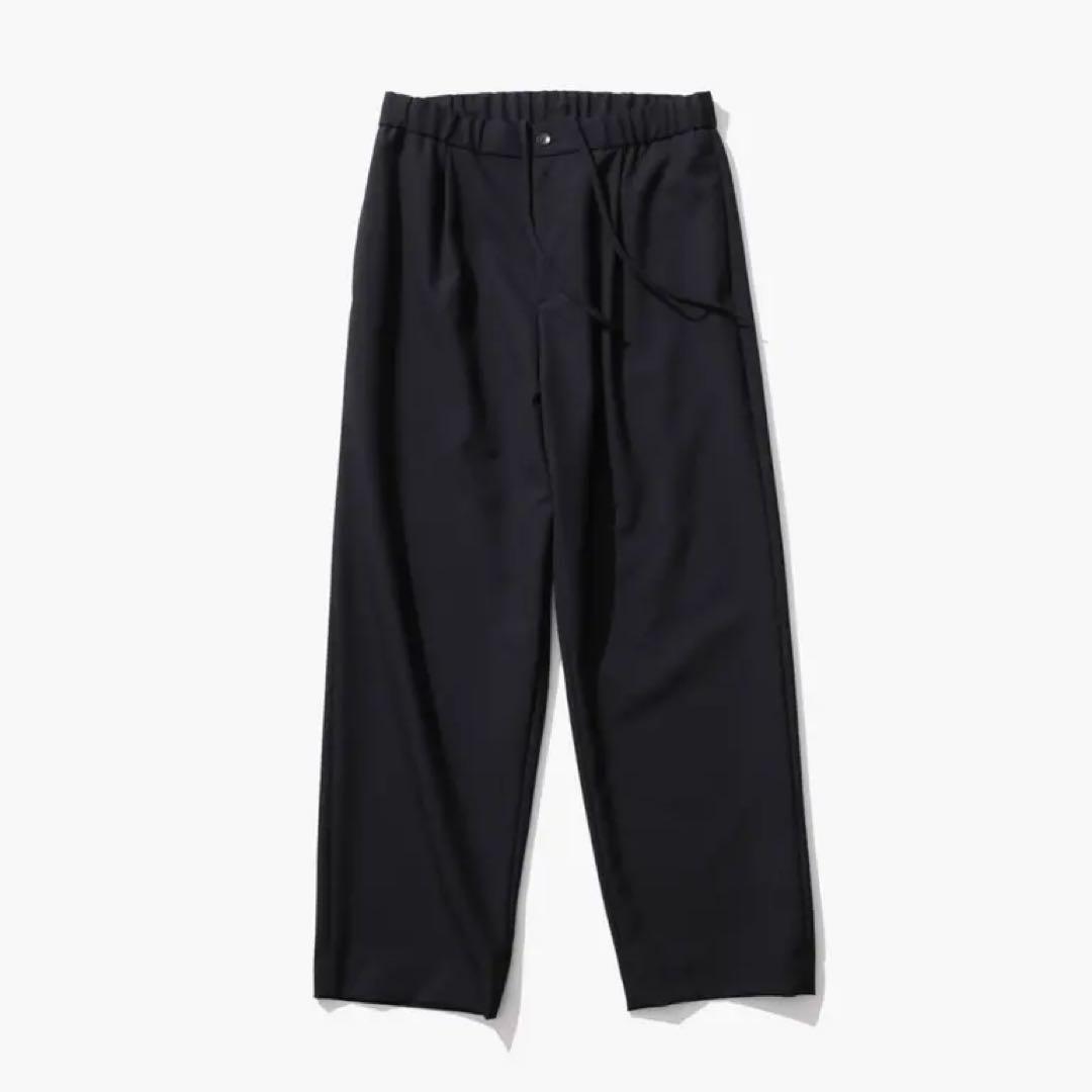 スーツ ATON WOOL TROPICAL TAPERED EASY PANTS
