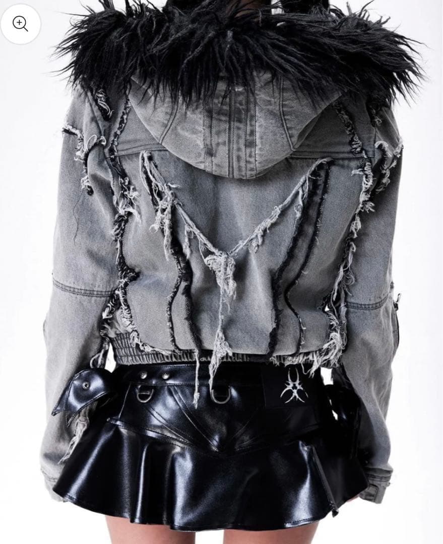 COZY WORLDWIDE FUR DENIM JACKET Mサイズ