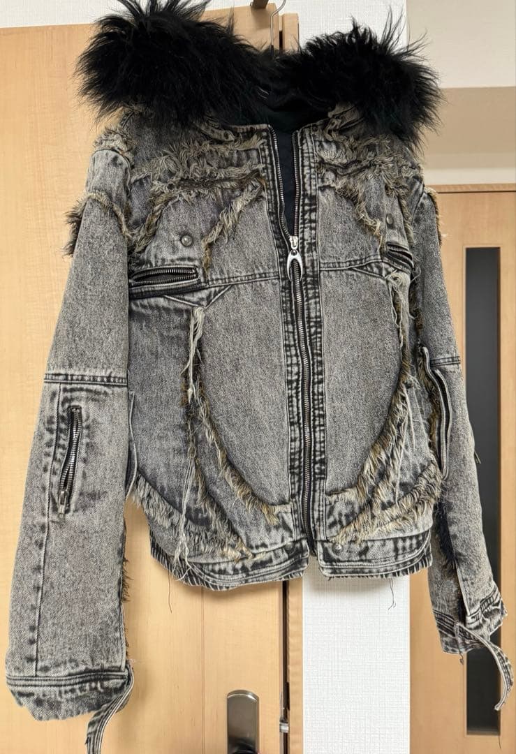 COZY WORLDWIDE FUR DENIM JACKET Mサイズ