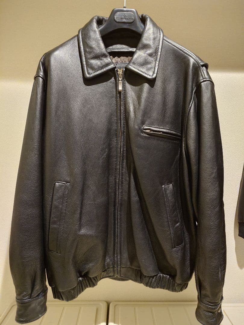美品　ST.JOHN'S BAY　レザージャケット　スウィングトップジャケット