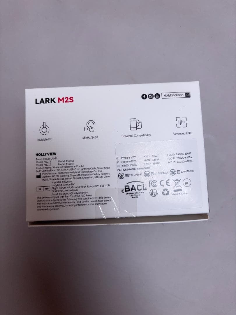 Hollyland Lark M2S Mini Combo ワイヤレスマイク