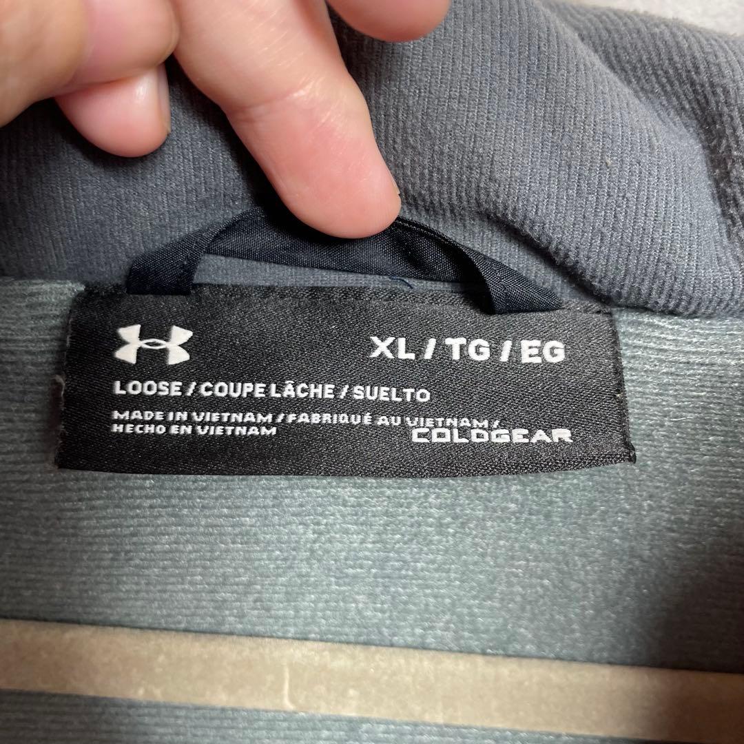 UNDER ARMOUR XL 黒 ブラック ベンチコート ダウン 極　防寒 冬
