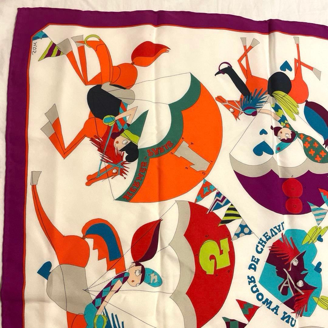 HERMESエルメススカーフUN AMOUR DE CHEVAL馬への愛65cm