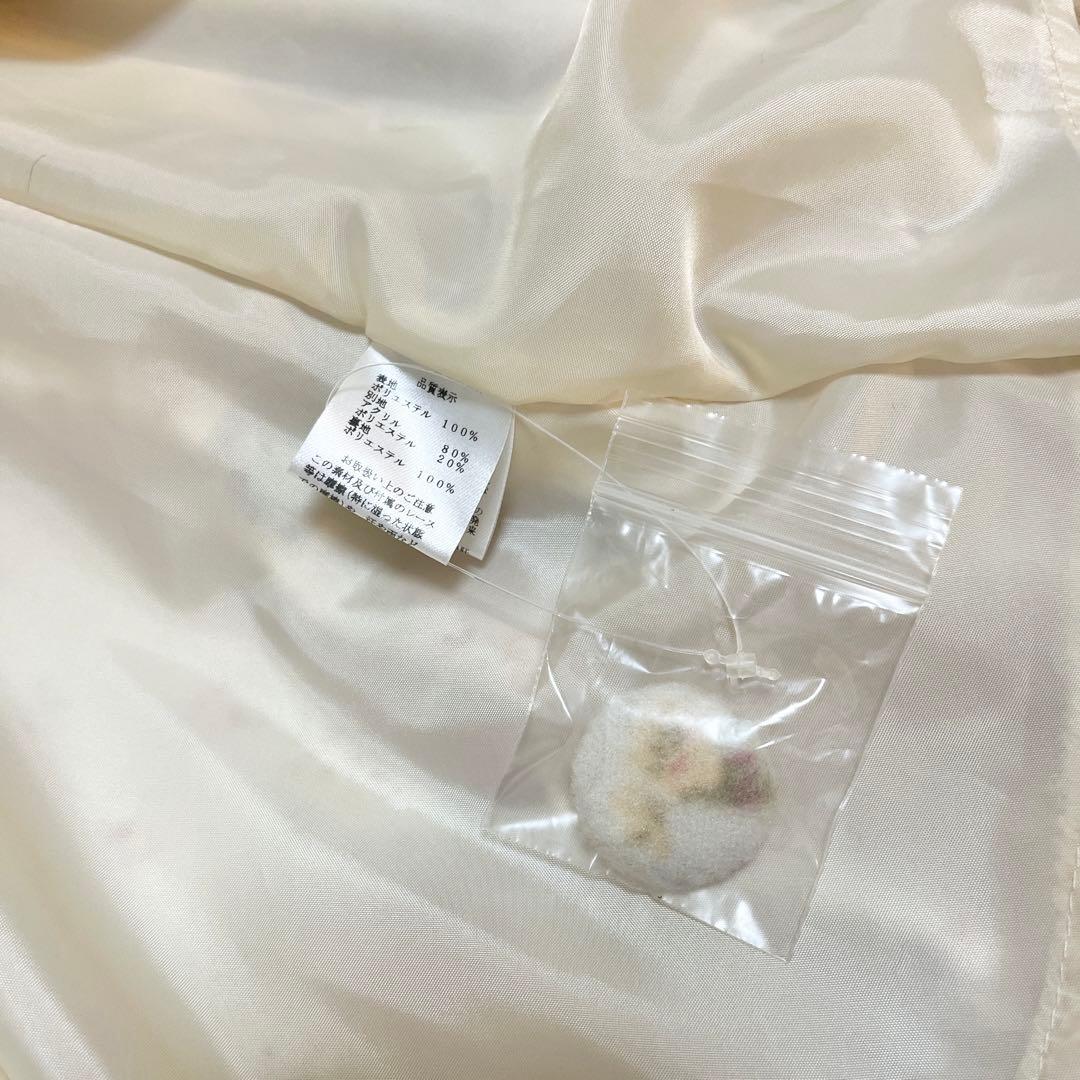 【未使用タグ付き✨】LIZLISA♡花柄リボンポケットケープコート