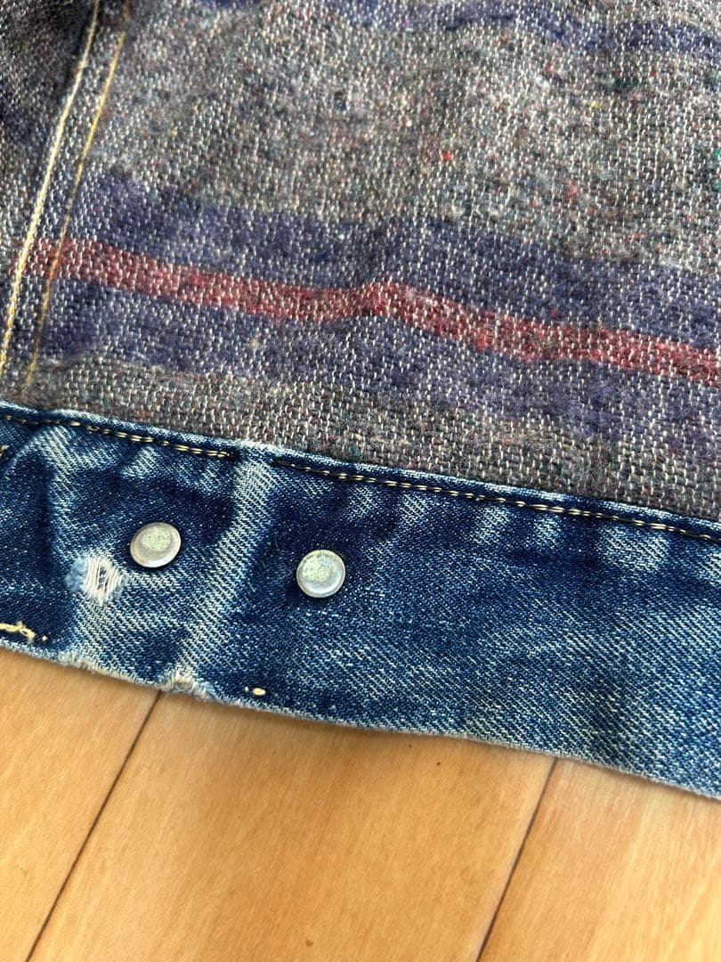 559 44位　サード　ビックE リーバイス　Levi's ボタン裏　O リペア