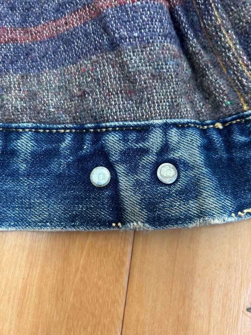 559 44位　サード　ビックE リーバイス　Levi's ボタン裏　O リペア