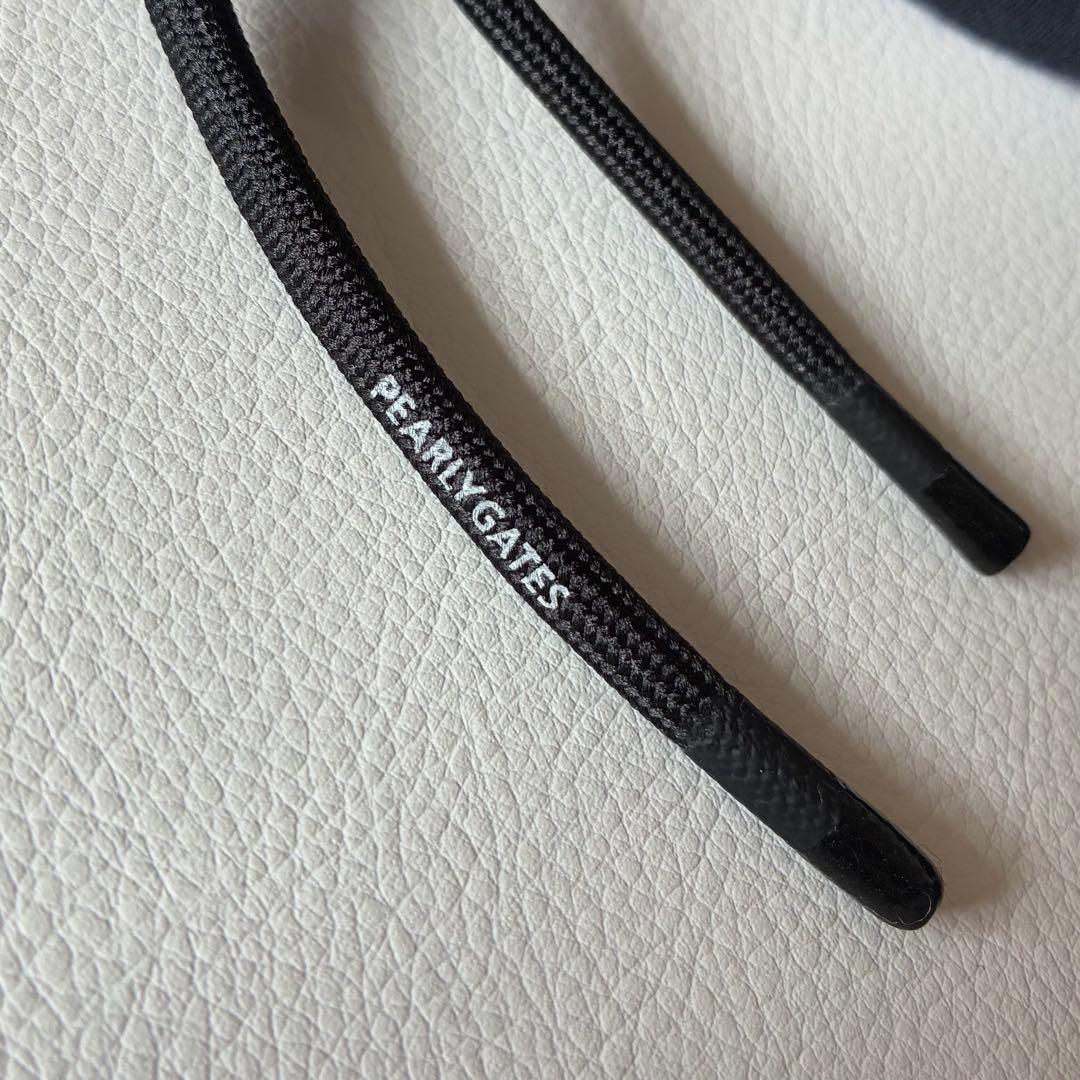 パーリーゲイツ　裏起毛フーディパーカーワンピース　プルオーバー　刺繍　ロゴパッチ