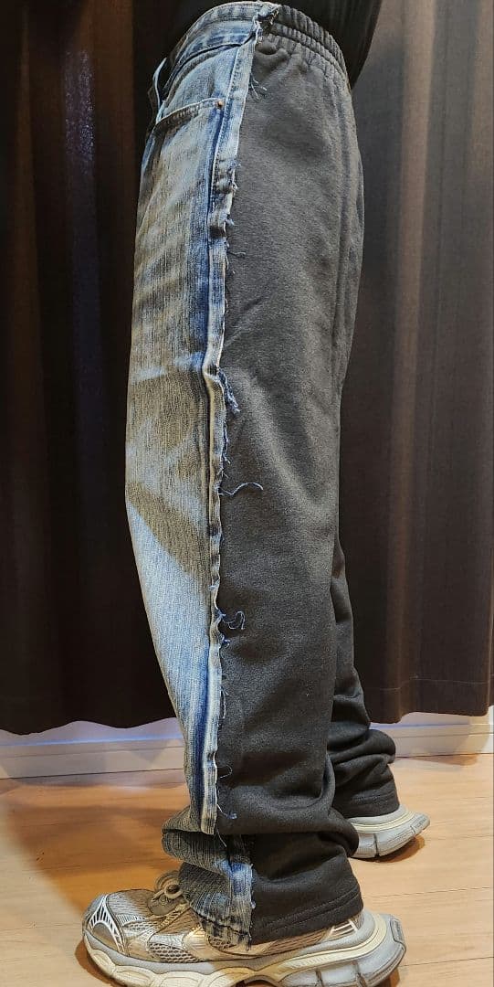 値下げ可BALENCIAGA ハイブリッドバギーデニム