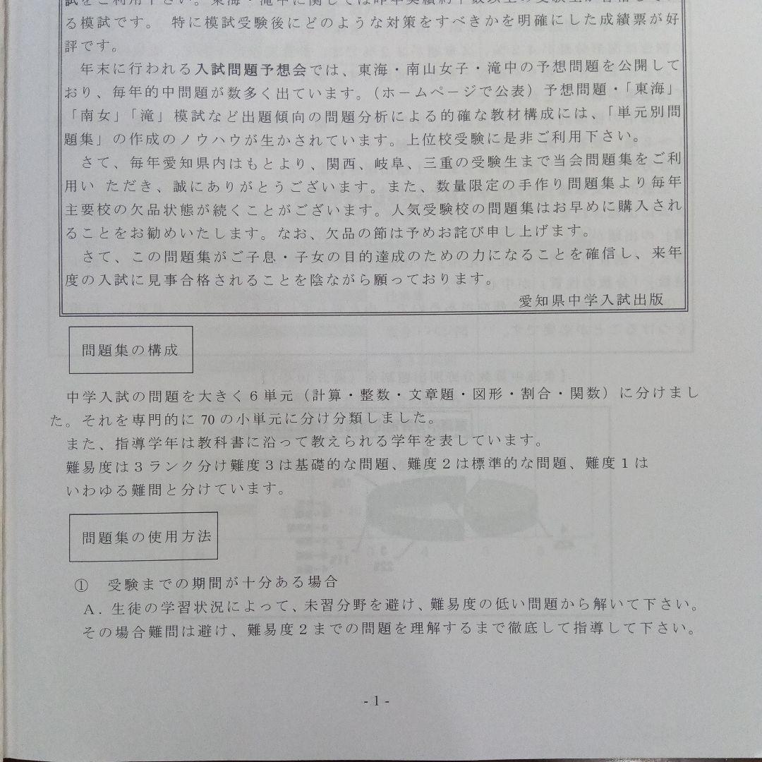 東海過去問集(中学入試出版社 15年分)