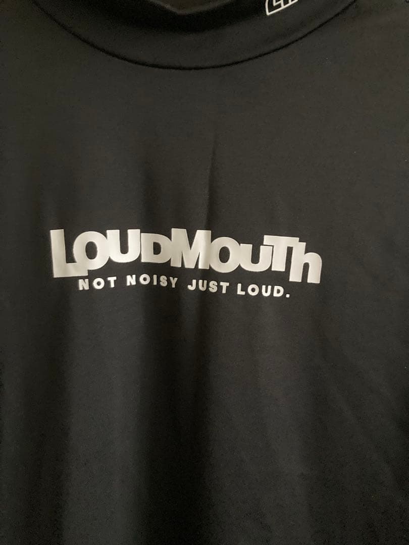 LOUD MOUTH ラウドマウス 半袖モックネックTシャツ メンズLサイズ
