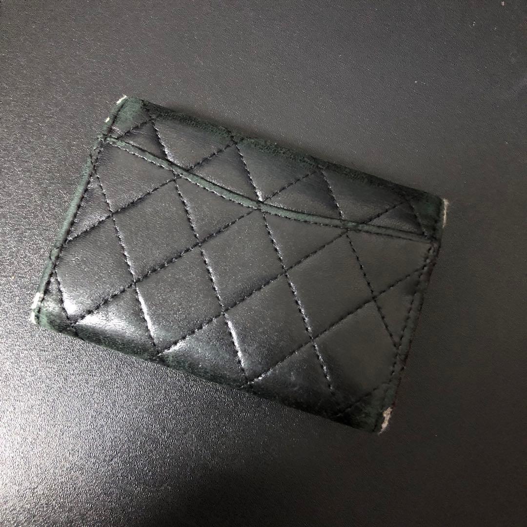 CHANEL ブラック キーケース キルティング