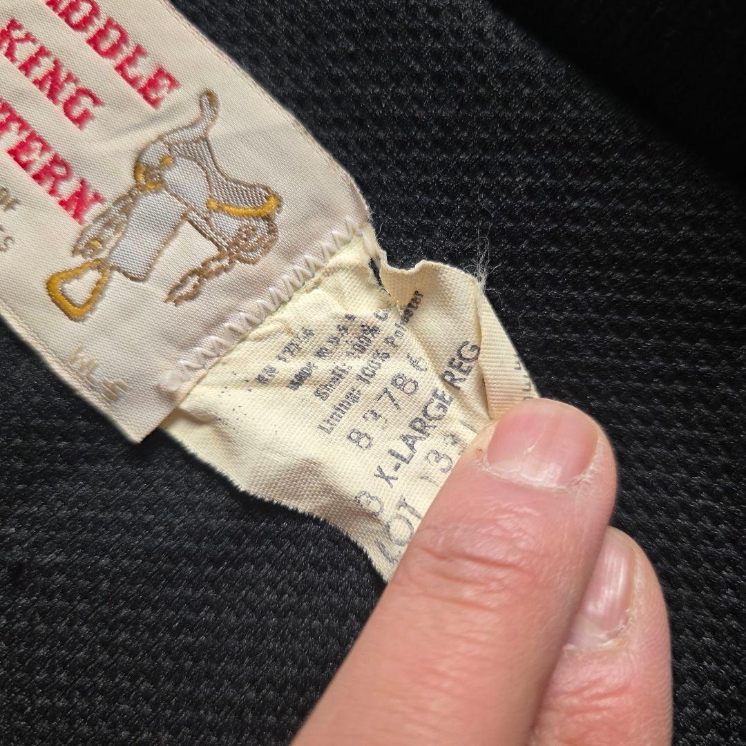 90sUSA製雰囲気抜群SADDLEKINGWESTERNダックジャケット短丈赤
