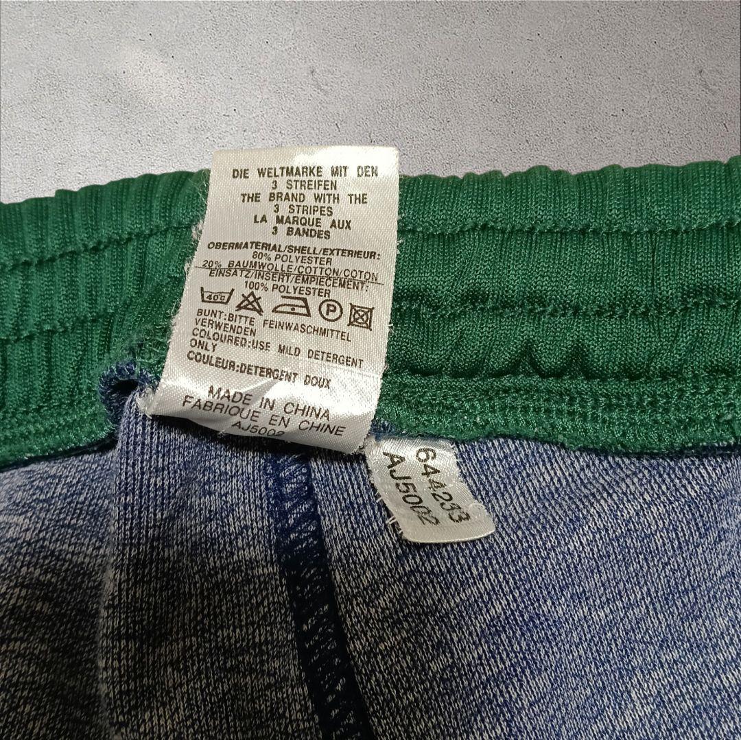 希少adidasアディダストラックパンツ RAPID国旗タグXLテックY2K刺繍