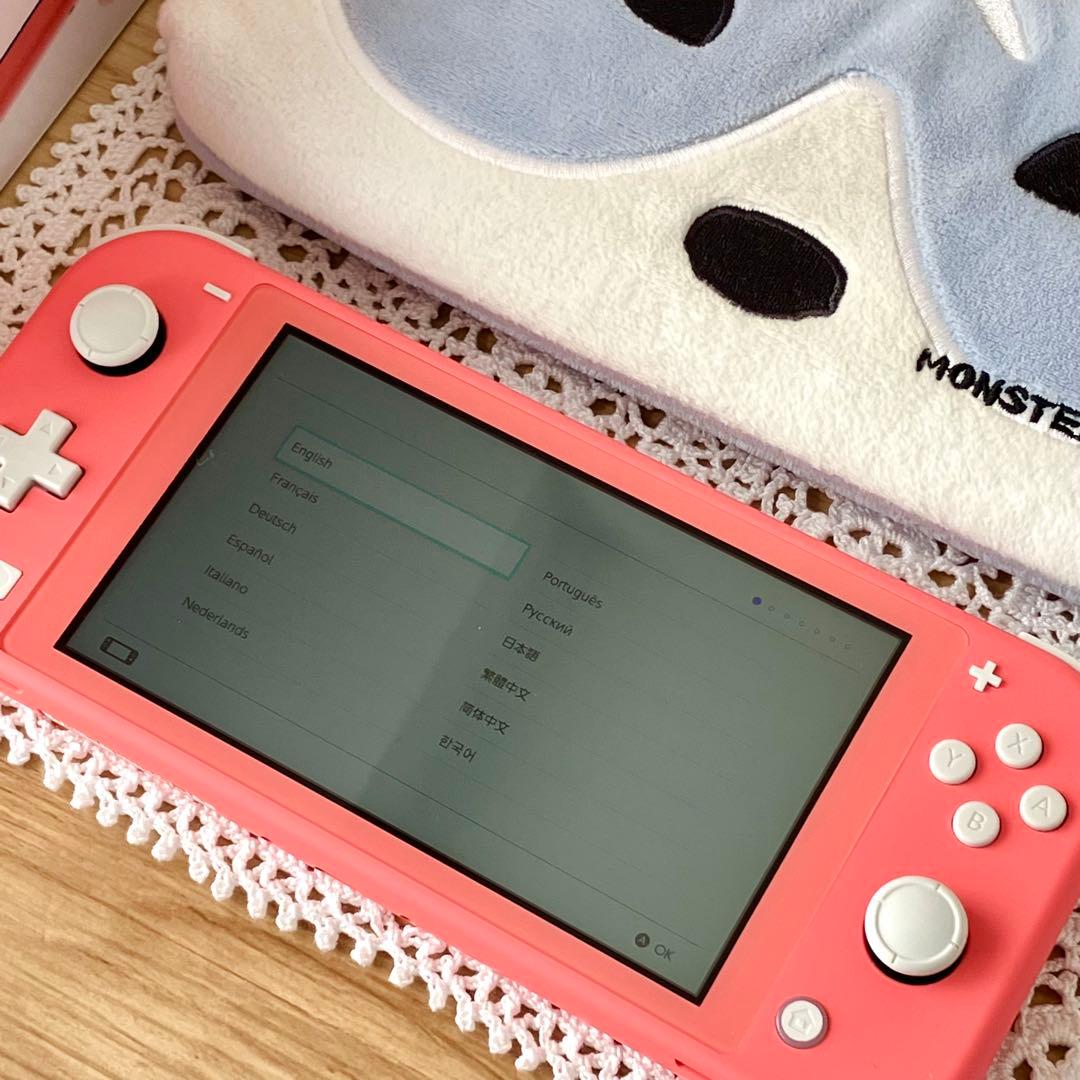 ジャンク・ケース付き Nintendo Switch Lite コーラルピンク