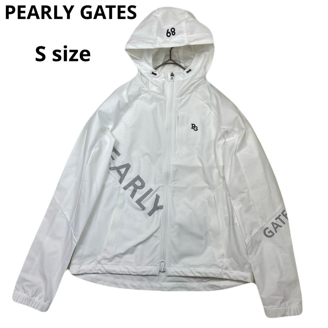 未使用級　PEARLY GATES 薄手　フード付きジャケット ホワイト　春夏