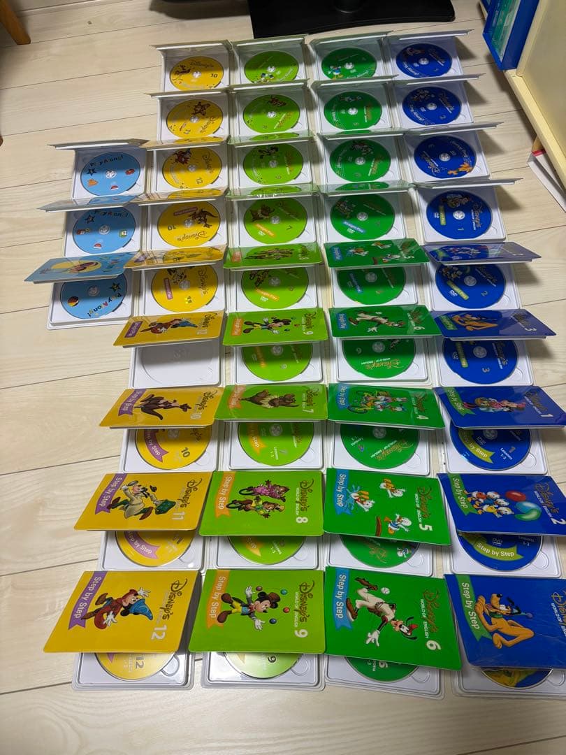 Disney World of English（DWE）大ボリュームセット棚付き