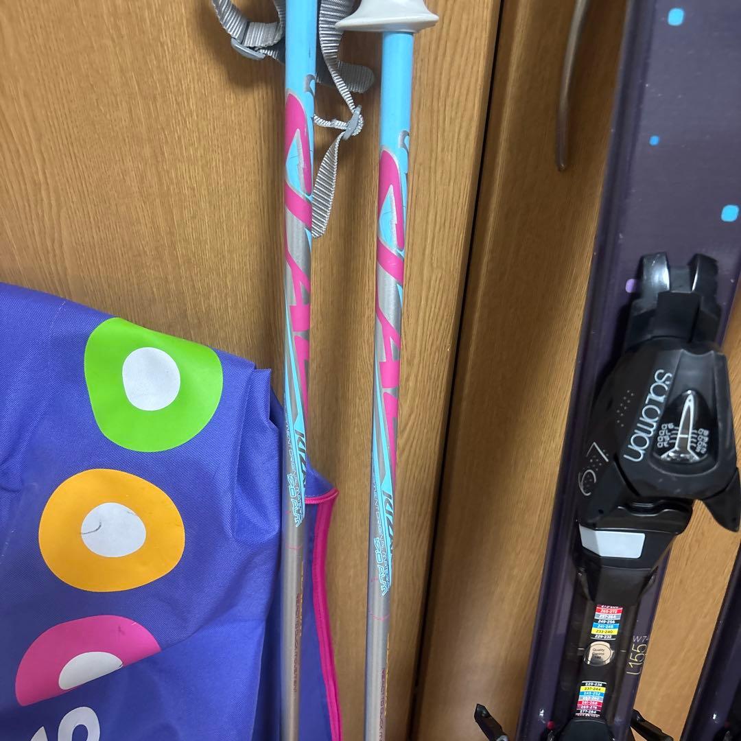 Salomon Ski Focus 155cm ポール付き