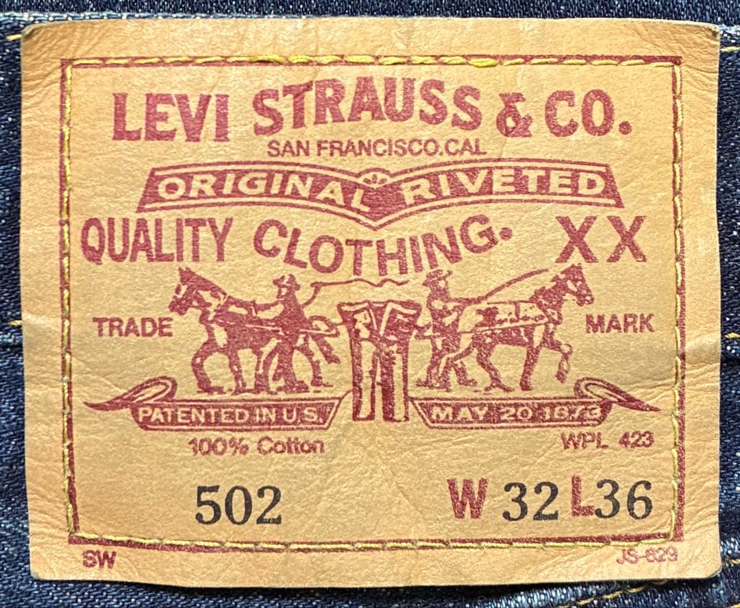 デッド 00s LVC Levis 502XX W32 赤耳 BIG-E 復刻④