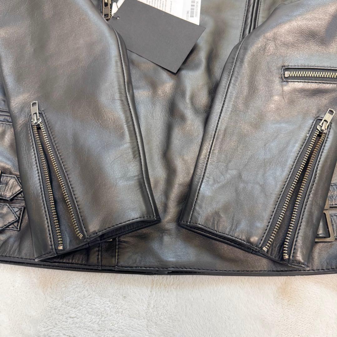 【新品】LIUGOO LEATHERS 牛革 ダブルライダース ジャケット L
