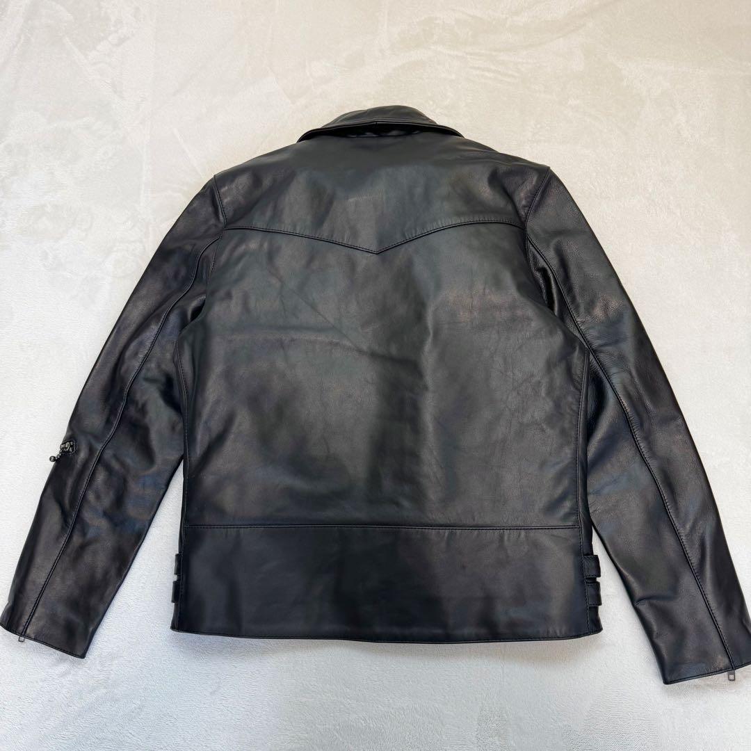 【新品】LIUGOO LEATHERS 牛革 ダブルライダース ジャケット L