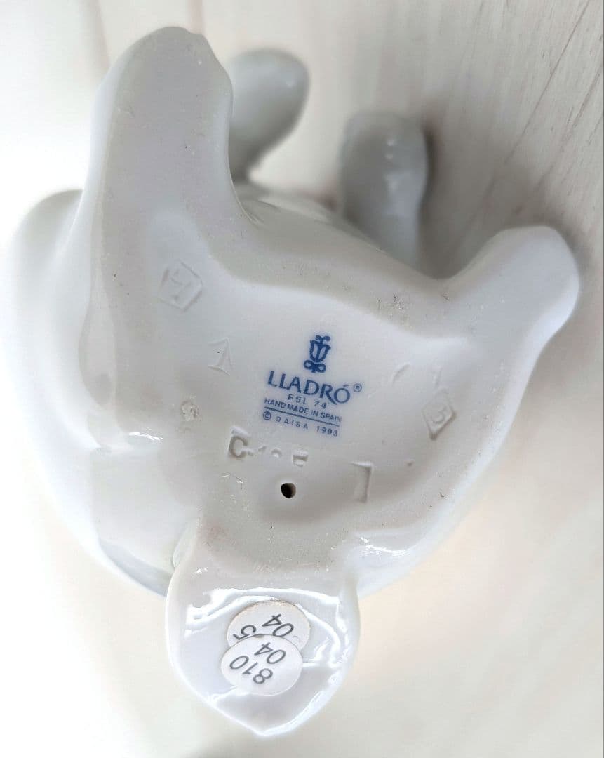 LLADRO リヤドロ 花飾りの白うさぎ フィギュリン/置物/インテリア