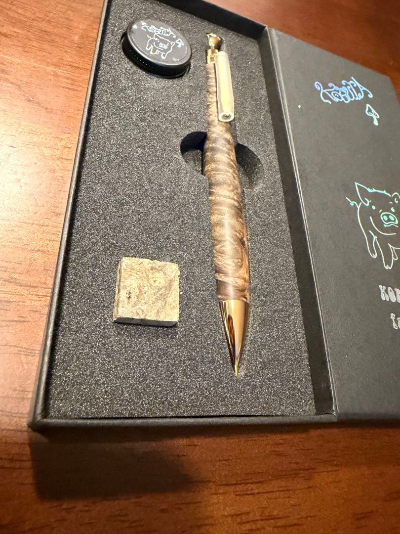 こぶた工房　花梨青瘤　金金具　0.5mm