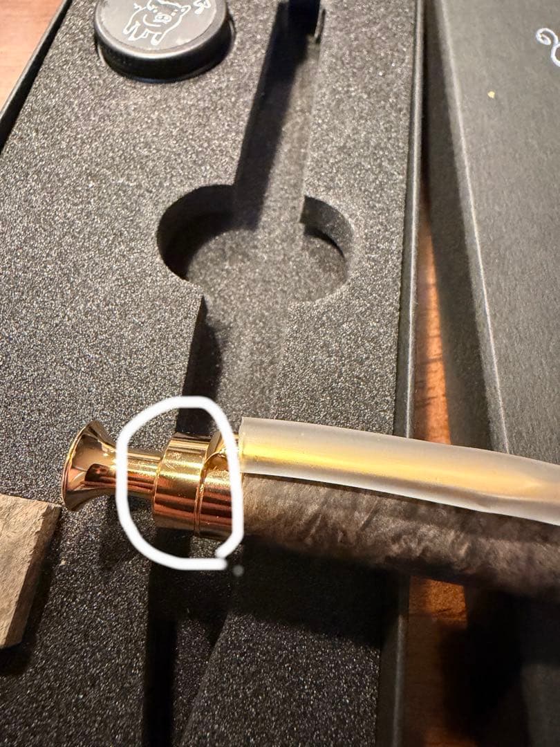 こぶた工房　花梨青瘤　金金具　0.5mm