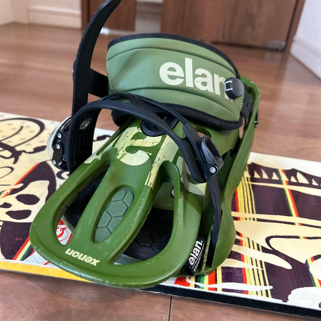 中古品elan スノーボード Xenon バインディングセット152センチ