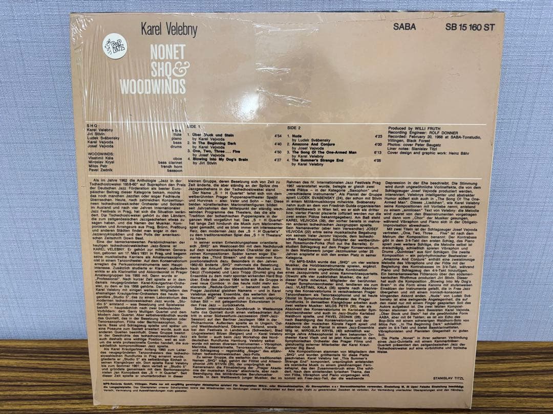 Karel Velebný LP 「NonetSho&Woodwinds」
