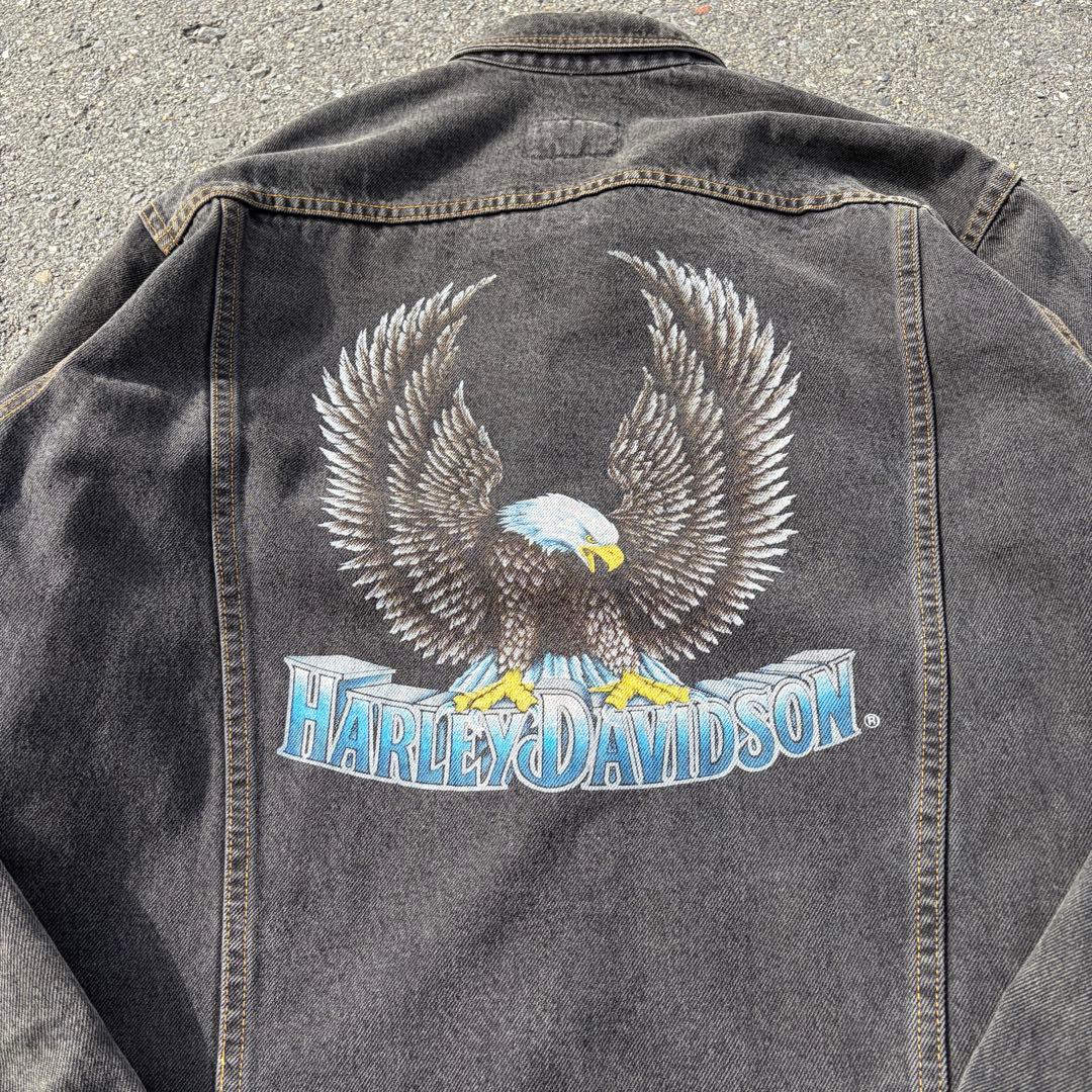 80s✨Harley-Davidson USA製 フェード ブラック