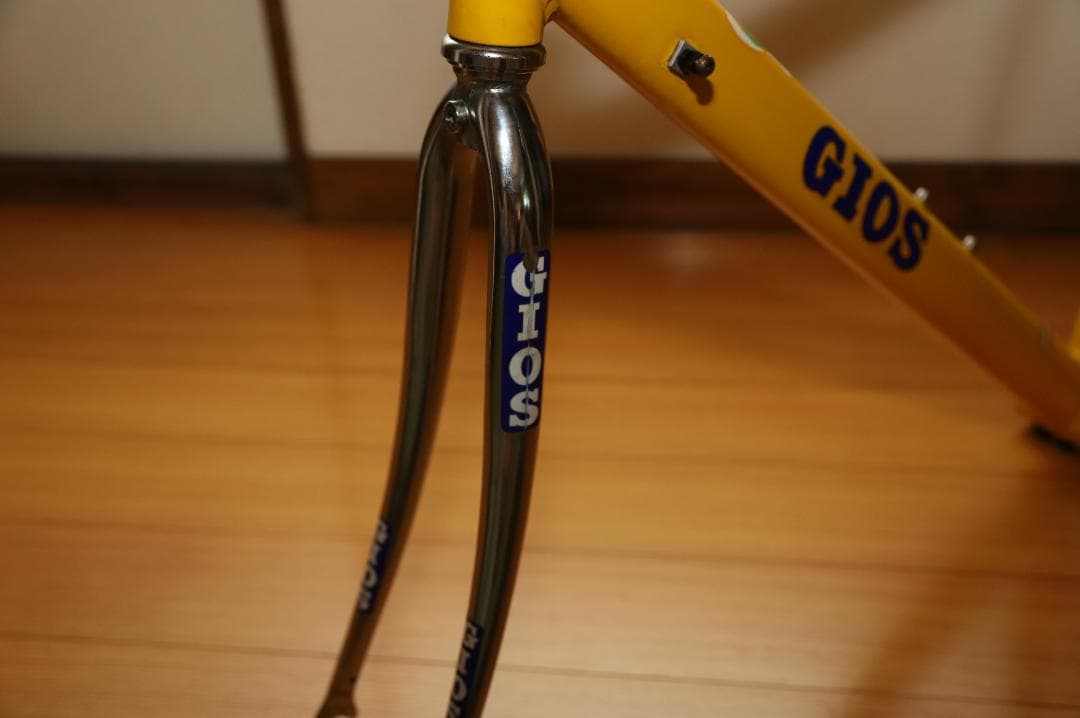 GIOS ロードバイクフレーム （素材：アルミ/色：イエロー）