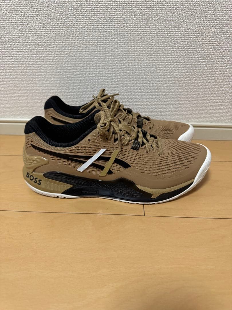 ASICS GEL-RESOLUTION 9 キャメル/ブラック　27cm