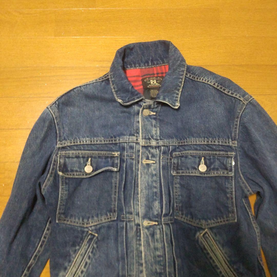 RRLRalphLaurenデニムジャケット S 薄青色厚手ミツ星タグ美品