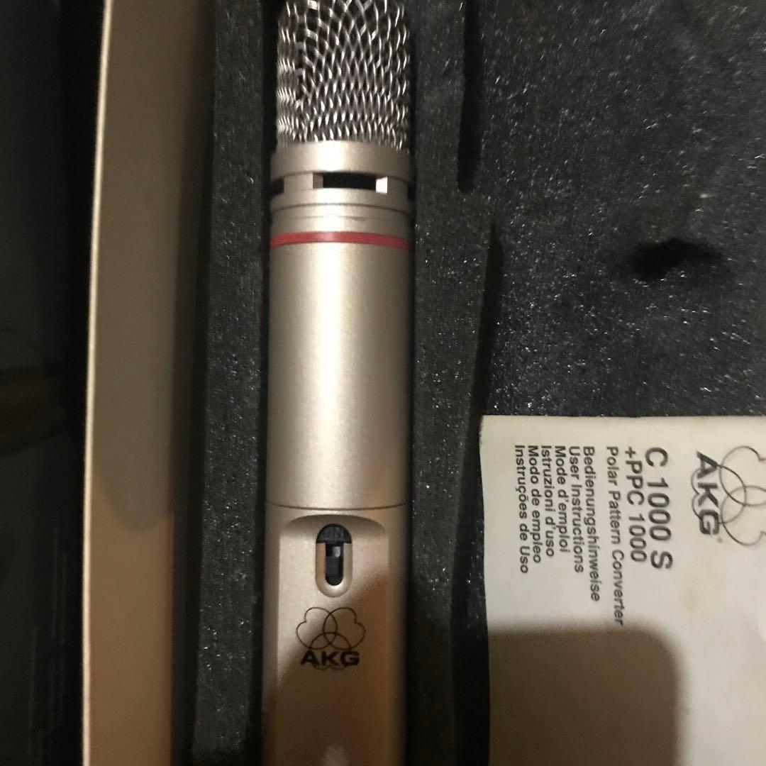 AKG C1000 S ＋ppc 1000 箱付き　コンデンサーマイクロフォン