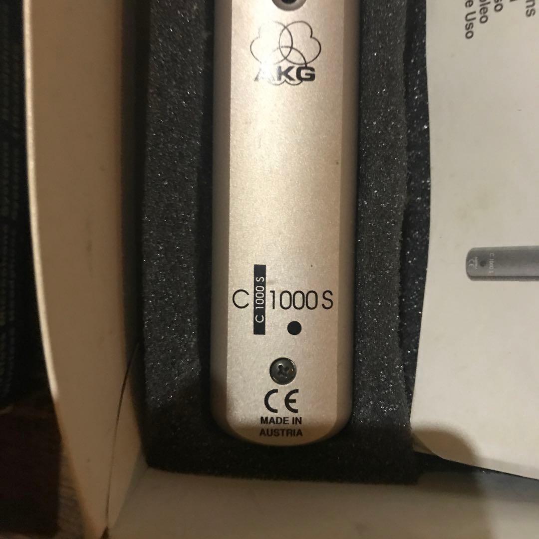AKG C1000 S ＋ppc 1000 箱付き　コンデンサーマイクロフォン